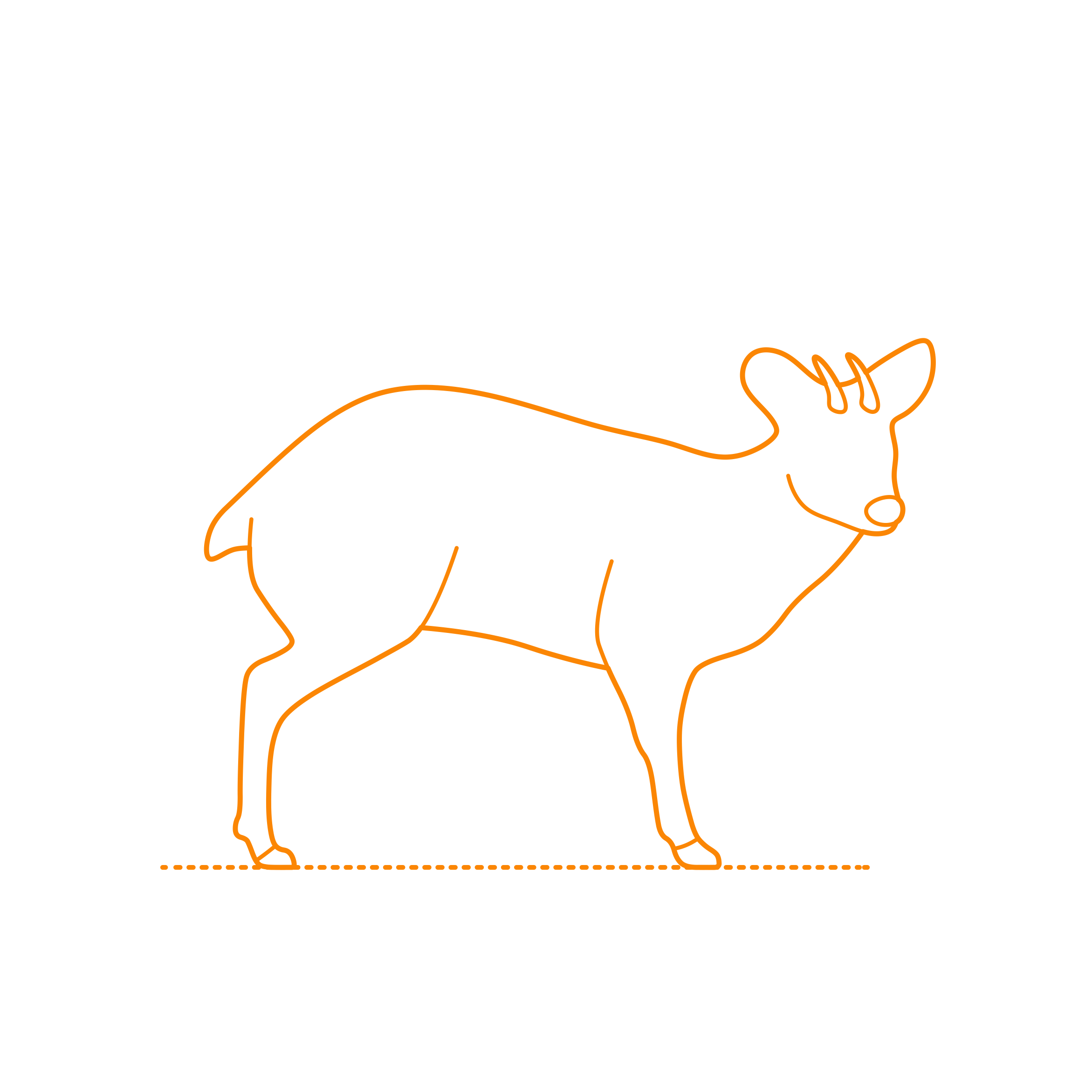 Animals Deer Pudu Sketch Style Svg Vector Free Vectors